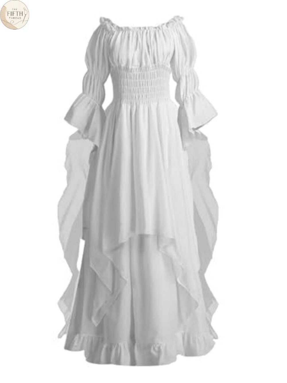 Women's Victorian Renaissance Costume Dress Off Shoulder Witch